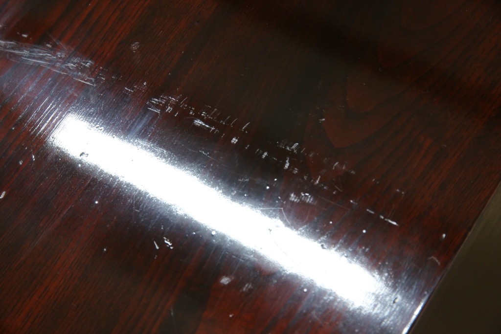 和製ビンテージ　木地呂塗り　漆塗り　凝った金具が上質な和の雰囲気を引き立てる仙台小箪笥　(R-083924)