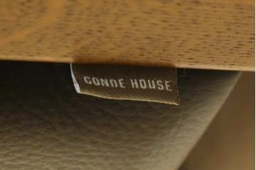 新古　未使用展示品　CONDE HOUSE(カンディハウス)　BOLS(ボルス)　本革(レザー)　個性が光るモダンデザインの2人掛けソファ　定価約76万円　(R-083926)