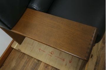 中古　美品　展示品　CONDE HOUSE(カンディハウス)　BOLS(ボルス)　本革(レザー)　個性が光るモダンデザインの2人掛けソファ(アームソファ、2P)(定価約76万円)(R-083926)