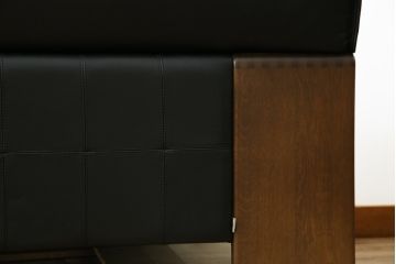 中古　美品　展示品　CONDE HOUSE(カンディハウス)　BOLS(ボルス)　本革(レザー)　個性が光るモダンデザインの2人掛けソファ(アームソファ、2P)(定価約76万円)(R-083926)