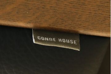 中古　美品　展示品　CONDE HOUSE(カンディハウス)　BOLS(ボルス)　本革(レザー)　個性が光るモダンデザインの2人掛けソファ(アームソファ、2P)(定価約76万円)(R-083926)