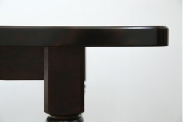 中古　北海道民芸家具　深みのある色合いとクラシカルな雰囲気が魅力的なダイニングテーブル(R-083927)