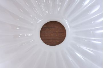 和製アンティーク　被せガラス　レトロな雰囲気を高める電笠2点セット(ペンダントライト、吊り下げ照明、天井照明、シェード)(R-083930)