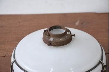 和製アンティーク　セルロイド装飾が和の趣を演出する電笠(ペンダントライト、吊り下げ照明、天井照明、シェード)(R-083932)