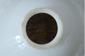 和製アンティーク　赤フリルが素敵!大正ロマンの雰囲気漂うテーブルスタンド　(R-083946)