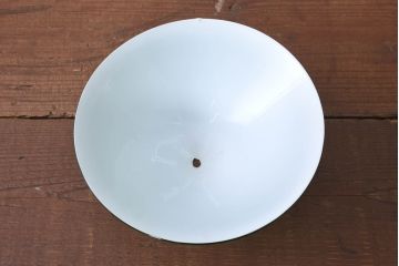 《引っ掛けシーリング式ペンダントライト加工費込み》　和製アンティーク　深みあるグリーンカラーが魅力的なランプシェード(吊り下げ照明、ペンダントライト、天井照明、電笠)(R-083949)
