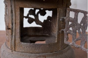 和製アンティーク　和の趣あふれる重厚な吊り灯篭(吊り灯籠、吊り下げ照明、天井照明)(R-083950)