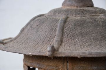 和製アンティーク　和の趣あふれる重厚な吊り灯篭(吊り灯籠、吊り下げ照明、天井照明)(R-083950)