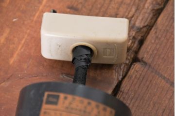 和製ビンテージ　東芝電材　涼し気なデザインが素敵な竹細工のペンダントライト(天井照明、吊り下げ照明、ヴィンテージ)(R-083951)