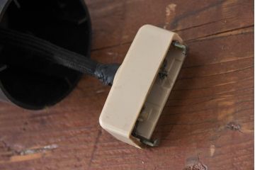 和製ビンテージ　東芝電材　涼し気なデザインが素敵な竹細工のペンダントライト(天井照明、吊り下げ照明、ヴィンテージ)(R-083951)