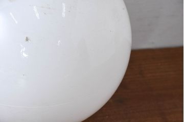 《天井・壁付け照明加工費込み》　和製アンティーク　球体型　レトロな丸いフォルムが可愛らしいウォールライト(天井照明、壁付け照明、シーリングライト)(R-083964)