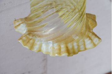 イギリスアンティーク　ナチュラルな空間に上品な光を演出する吹きガラスシェード(ウォールライト、ウォールランプ、壁付け照明、英国)(R-083970)