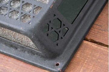 和製アンティーク　ノスタルジックな雰囲気を呼び込む色ガラス入り照明カバー2個セット(ウォールランプカバー、壁掛け照明カバー、ウォールライトカバー、照明シェード)(R-083981)
