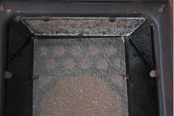 和製アンティーク　ノスタルジックな雰囲気を呼び込む色ガラス入り照明カバー2個セット(ウォールランプカバー、壁掛け照明カバー、ウォールライトカバー、照明シェード)(R-083981)