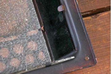 和製アンティーク　ノスタルジックな雰囲気を呼び込む色ガラス入り照明カバー2個セット(ウォールランプカバー、壁掛け照明カバー、ウォールライトカバー、照明シェード)(R-083981)