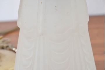 《引っ掛けシーリング式ペンダントライト加工費込み》　フランスヴィンテージ　輸入品　エレガントなゴールド色が映えるチェーン付きペンダントライト2個セット　(R-083984)