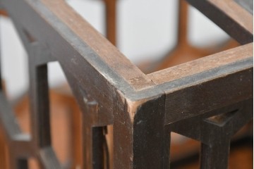 《引っ掛けシーリング式ペンダントライト加工費込み》　和製ヴィンテージ　希少な廃盤品!　松本民芸家具　和モダンな空間を演出する亀甲型笠天井照明　(R-083985)