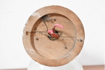 和製ヴィンテージ　植物のつるようなブラッケットの意匠が可愛らしいレトロなウォールライト　(R-083986)