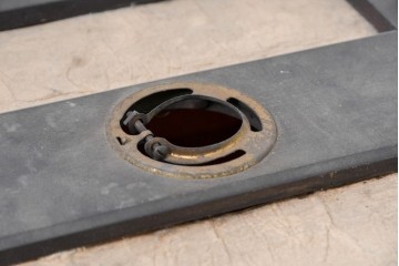 《引っ掛けシーリング式ペンダントライト加工費込み》　和製ヴィンテージ　和の雰囲気薫る格子フレーム×和紙張りのペンダントライト　(R-083988)