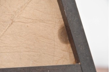 《引っ掛けシーリング式ペンダントライト加工費込み》　和製ヴィンテージ　和の雰囲気薫る格子フレーム×和紙張りのペンダントライト　(R-083988)