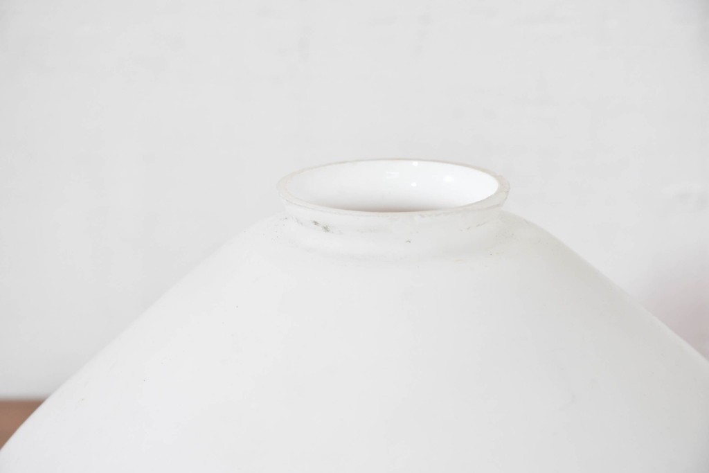 《引っ掛けシーリング式ペンダントライト加工費込み》　ヨーロッパヴィンテージ　柔らかな青花模様が愛らしいペンダントライト　(R-083994)