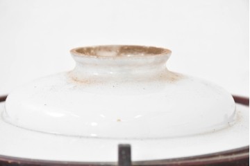 《引っ掛けシーリング式ペンダントライト加工費込み》　和製アンティーク　趣のある木製装飾のペンダントライト　(R-083996)