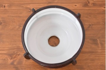 《引っ掛けシーリング式ペンダントライト加工費込み》　和製アンティーク　趣のある木製装飾のペンダントライト　(R-083996)