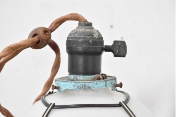 《引っ掛けシーリング式ペンダントライト加工費込み》　和製ヴィンテージ　和の情緒が薫るセルロイド装飾のペンダントライト　(R-083997)