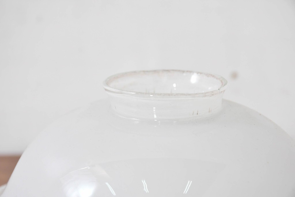 《引っ掛けシーリング式ペンダントライト加工費込み》　和製アンティーク　戦前　当時物　マーブルエッジがアクセントのペンダントライト　(R-083998)