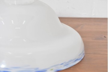 《引っ掛けシーリング式ペンダントライト加工費込み》　和製アンティーク　戦前　当時物　マーブルエッジがアクセントのペンダントライト　(R-083998)