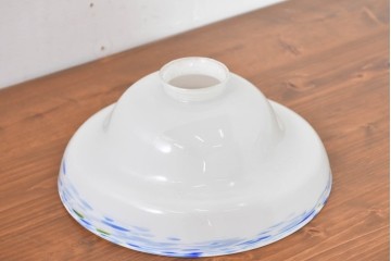 《引っ掛けシーリング式ペンダントライト加工費込み》　和製アンティーク　戦前　当時物　マーブルエッジがアクセントのペンダントライト　(R-083998)