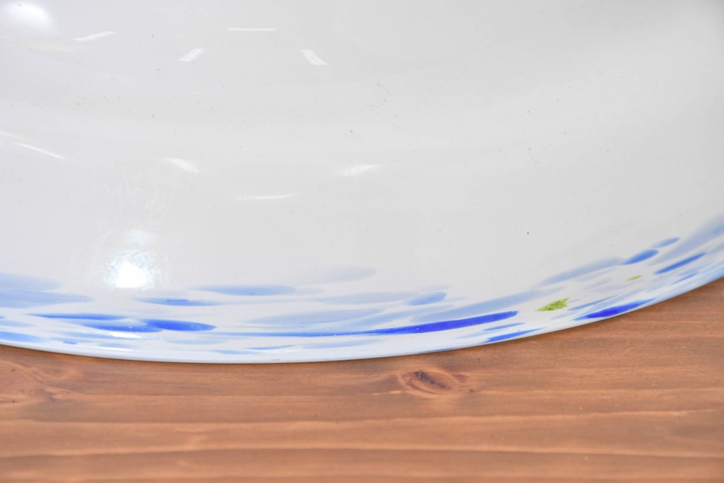 《引っ掛けシーリング式ペンダントライト加工費込み》　和製アンティーク　戦前　当時物　マーブルエッジがアクセントのペンダントライト　(R-083998)