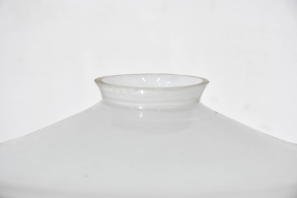 《引っ掛けシーリング式ペンダントライト加工費込み》　和製アンティーク　戦前　当時物　希少デザイン　切子の意匠が美しいペンダントライト　(R-084000)