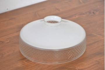 《引っ掛けシーリング式ペンダントライト加工費込み》　和製アンティーク　戦前　当時物　希少デザイン　切子の意匠が美しいペンダントライト　(R-084000)