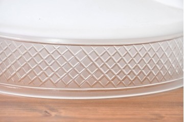 《引っ掛けシーリング式ペンダントライト加工費込み》　和製アンティーク　戦前　当時物　希少デザイン　切子の意匠が美しいペンダントライト　(R-084000)