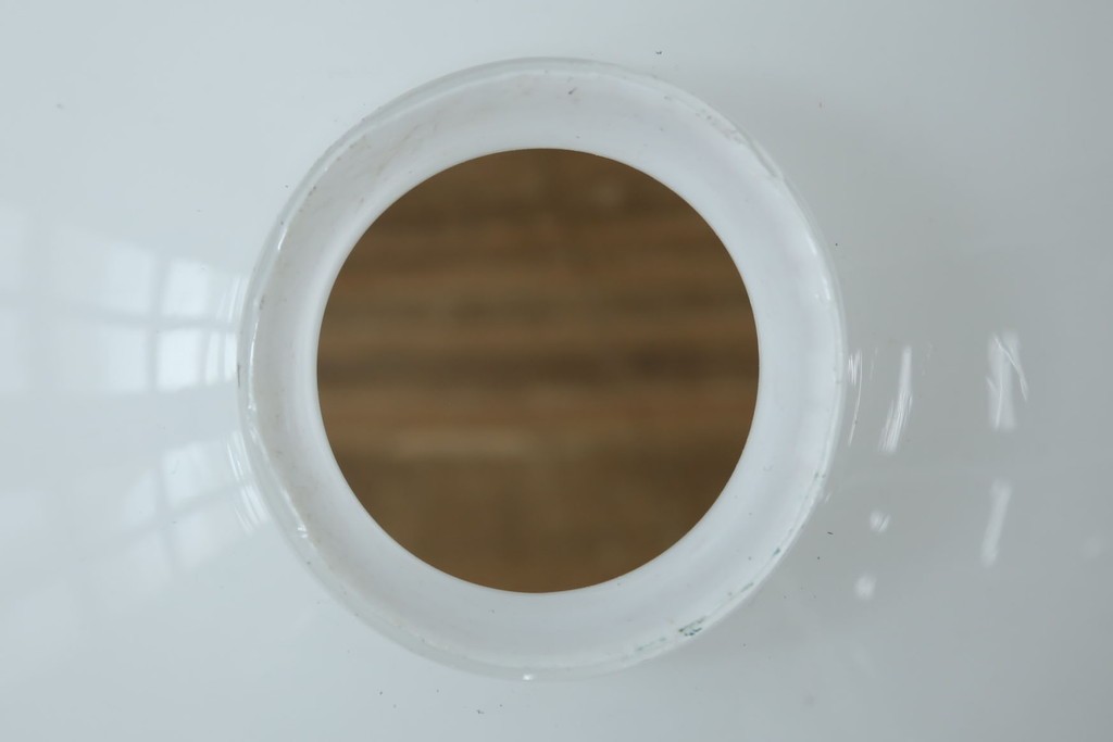 和製アンティーク　丸みを帯びたシンプルなガラスシェードのペンダントライト　(R-084001)