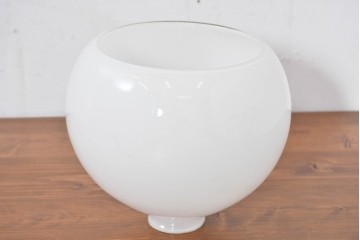 《引っ掛けシーリング式ペンダントライト加工費込み》　和製アンティーク　丸みを帯びたシンプルなガラスシェードのペンダントライト　(R-084001)