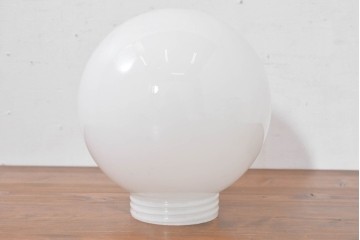 《天井・壁付け照明加工費込み》　和製アンティーク　球体型　丸くやわらかな球体フォルムが魅力の天井照明　(R-084011)