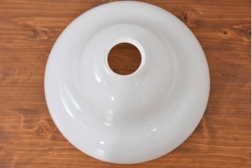 《引っ掛けシーリング式ペンダントライト加工費込み》　和製アンティーク　昭和レトロ　やわらかな段付きフォルムが特徴的なペンダントライト　(R-084013)