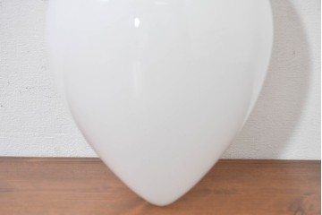 《天井・壁付け照明加工費込み》　和製アンティーク　つるんとしたしずく型のレトロなシーリングライト・ウォールライト　(R-084020)