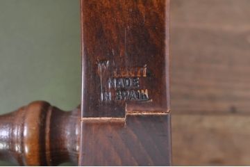 中古　超美品!!　スペイン製　バロッサバレンティ(VARO,S.A. VALENTI)　本革(レザー)　クラシカルな空間演出に活躍するオットマン3脚セット(スリッパチェア、スツール、椅子、イス、バラ売り可能)(定価3脚で約48万6千円)(R-078117)