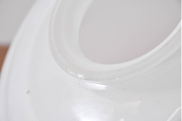 《引っ掛けシーリング式ペンダントライト加工費込み》　和製アンティーク　昭和レトロなデザインが魅力的なガラスシェードのペンダントライト　(R-084032)