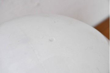 《引っ掛けシーリング式ペンダントライト加工費込み》　和製アンティーク　球形フォルムが印象的なレトロペンダントライト　(R-084033)