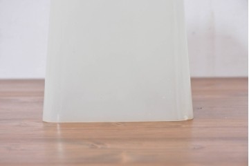 《引っ掛けシーリング式ペンダントライト加工費込み》　和製アンティーク　スクエア型　ミルクガラスのレトロなペンダントライト　(R-084035)