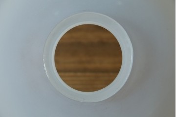 和製アンティーク　オパールガラスが柔らかな光を演出するペンダントライト　(R-084036)