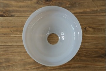 和製アンティーク　オパールガラスが柔らかな光を演出するペンダントライト　(R-084036)