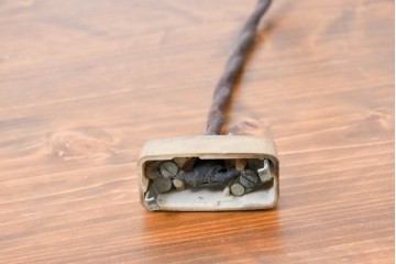 和製アンティーク　レトロな味わい漂うベークライト製ペンダントライト　(R-084040)