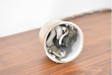 和製ヴィンテージ　アラビアンな雰囲気を醸し出すゴールド色の装飾付きペンダントライト　(R-084043)