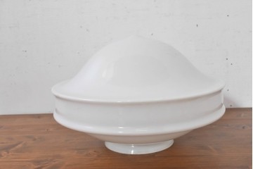 《シーリングライト加工費込み》　和製アンティーク　段付きフォルムが印象的な珍しいデザインのシーリングライト　(R-084047)