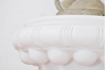 和製アンティーク　大型　ふっくらとした立体装飾がユニークな天井照明　(R-084048)